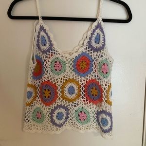 small crochet altar’d state tank top